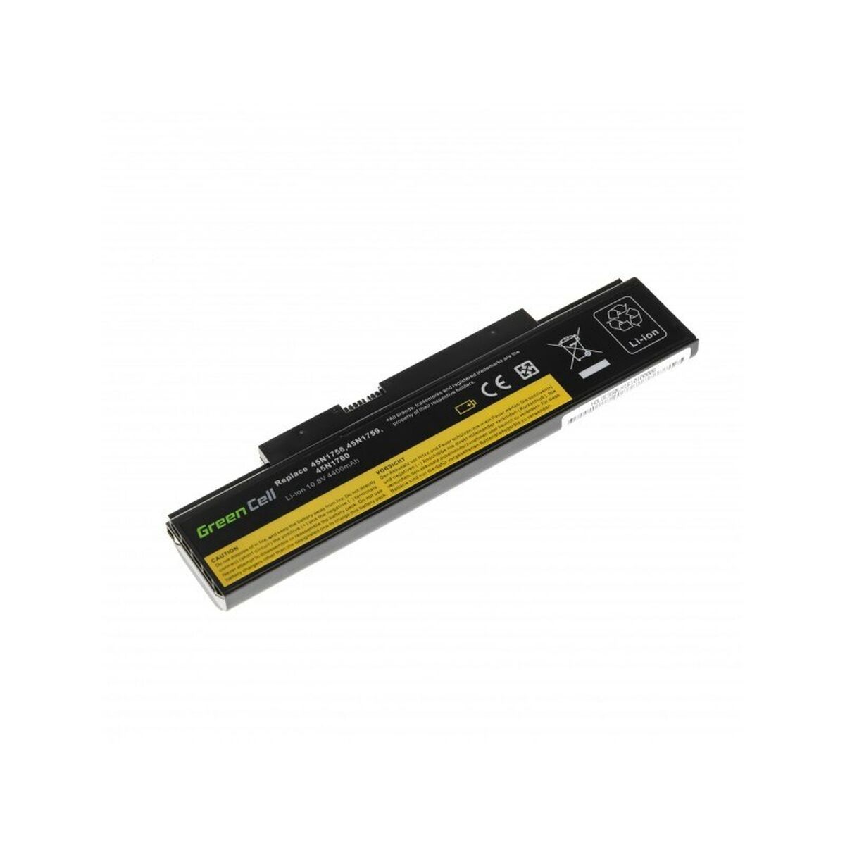 Laptopbatteri Green Cell LE80 Svart 4400 mAh